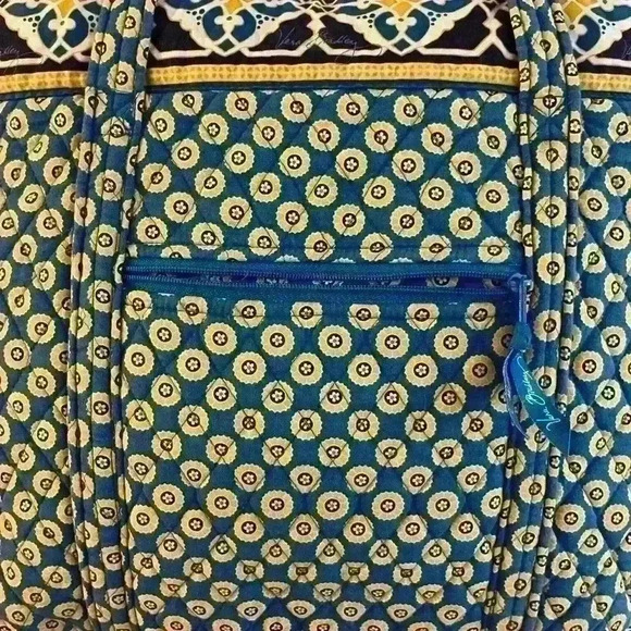 Vera Bradley Blue Cotton Tote - Picture 4 of 5
